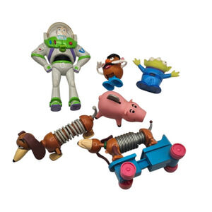 Lot of 6 Vintage Disney Toy Story Action Figures Ham Buzz Slinky Alien Potato
